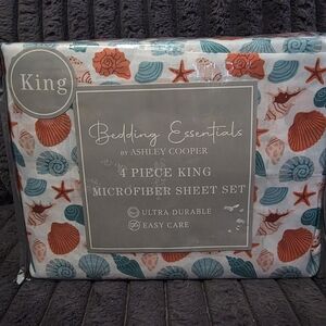 Ashley Cooper King Microfiber Sheet Set - Multicolor